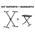 Ficha técnica e caractérísticas do produto Kit Suporte Teclado St-200 Hayonik + Banqueta Bt-10 Saty