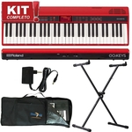 Ficha técnica e caractérísticas do produto Kit Teclado 61 Teclas GO61K MIDI Bluetooth Roland Completo