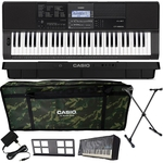 Ficha técnica e caractérísticas do produto Kit Teclado Casio Ctx800 Usb Musical 5/8 Completo Camuflado