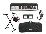Ficha técnica e caractérísticas do produto Kit Teclado Musical Casio Ct-s100 Fonte+ Suportes+Capa