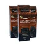 Ficha técnica e caractérísticas do produto Kit 3 Tonalizante Banho de Brilho Keraton Chocolate