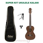 Ficha técnica e caractérísticas do produto Kit Ukulele Tenor Kalani KAL200 TT + Capa + Capotraste + Palhetas