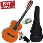 Kit Viola Caipira Acústica VS14 NT Natural Giannini Completo