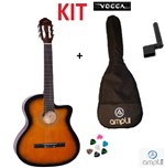 Ficha técnica e caractérísticas do produto Kit Violão Vogga Vca206nc Ys Nylon Capa Encordoador de Brinde