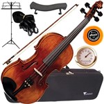 Ficha técnica e caractérísticas do produto Kit Violino 4/4 Maciço Envelhecido Vk644 Eagle 24 Hras