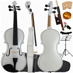 Ficha técnica e caractérísticas do produto Kit Violino 4/4 Tradicional Branco Sverve Ronsani Completo