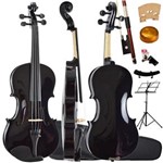 Ficha técnica e caractérísticas do produto Kit Violino 4/4 Tradicional Preto Perola Sverve Ronsani Completo