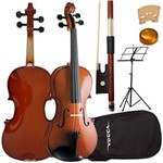 Ficha técnica e caractérísticas do produto Kit Violino 3/4 Vogga VON134 Crina Animal Estojo Breu