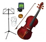 Ficha técnica e caractérísticas do produto Kit Violino Clássico 3/4 Tampo Abeto + Estojo Ve431 Eagle