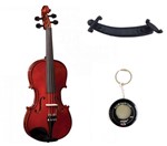 Ficha técnica e caractérísticas do produto Kit Violino Eagle 4/4 Rajado Ve144 Afinador e Espaleira