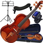 Ficha técnica e caractérísticas do produto Kit Violino Hofma Eagle 4/4 Tampo Spruce Hve241 Frete Gratis