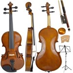 Ficha técnica e caractérísticas do produto Kit Violino Tradicional 3/4 Dominante Completo com Estante