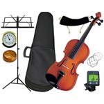 Ficha técnica e caractérísticas do produto Kit Violino Vnm30 Michael 3/4 Spruce + Estojo Térmico Luxo + Higrômetro + Espaleira + Breu