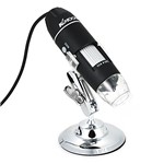 Ficha técnica e caractérísticas do produto KKmoon Ampliação 1600X USB Microscópio Digital com Função OTG Endoscópio 8-LED Lupa Lupa com Suporte