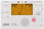 Ficha técnica e caractérísticas do produto Korg TM-60 Metrônomo Afinador Digital Compacto Branco