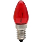 Ficha técnica e caractérísticas do produto Lampada Chupetinha 7W E14 Ch24 Vermelha Brasfort