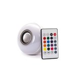 Ficha técnica e caractérísticas do produto Lâmpada Led - Caixa de Som Bluetooth + Controle