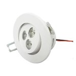 Ficha técnica e caractérísticas do produto Lâmpada Super LED 3w Spot Embutir-Branco Quente