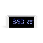 Ficha técnica e caractérísticas do produto LED Digital Espelho Relógio Despertador Household desktop Termômetro com interface USB (para não incluir Linha USB) alarm clock