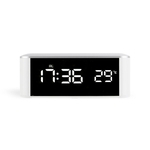 Ficha técnica e caractérísticas do produto Digital LED Alarm Clock LED Digital Espelho Relógio Despertador Household desktop Termômetro com interface USB (para não incluir Linha USB)