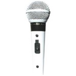 Leson Microfone Sm-58 B Metal.Branco Brilhante Cabo 5Mts.