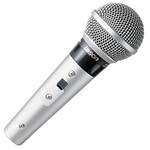 Leson Microfone Sm-58 P-4 Ouro Cardioide C/cabo 5mts.c/supor