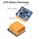 Ficha técnica e caractérísticas do produto LIPO sucção Lithium Battery descarregador de bateria para armazenamento de longo prazo 3S 4S 5S 6S XT60 plugue da bateria RC Drone Poder