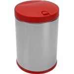 Ficha técnica e caractérísticas do produto Lixeira Inox 4 L Lixeira para Cozinha Brinox Balde Removível Vermelha