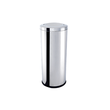 Ficha técnica e caractérísticas do produto Lixeira Inox com Tampa Basculante 47 Litros - Decorline Lixeiras Ø 30 X 70 Cm