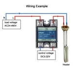 Ficha técnica e caractérísticas do produto 40A 3-32VDC to 24-480V AC Solid-state Relay SSR + Transparent Cover