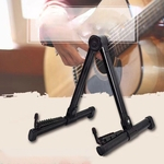 Ficha técnica e caractérísticas do produto Ajustável elétrico Titular guitarra Suporte Vertical A-frame Instrument Stand para guitarra acústica Ukulele Violino baixo
