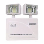 Ficha técnica e caractérísticas do produto Luminária de Emergência com 2 Faróis Led 3000 Lumens Segurimax