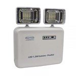 Ficha técnica e caractérísticas do produto Luminária de Emergência LED 1200 Lumens e 2 Faróis Segurimax