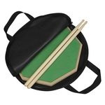 Ficha técnica e caractérísticas do produto Madeira mudo tambor Practice Training Drum Pad Set com mudo tambor Bag Baquetas