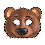 Ficha técnica e caractérísticas do produto Máscara Urso Colorido com Impresso - 01 Unidade