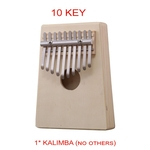 Ficha técnica e caractérísticas do produto Mbira 10 teclas do teclado Kalimba Thumb Piano crianças Adultos música Dedo Percussion