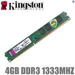 Ficha técnica e caractérísticas do produto Memoria 4gb Ddr3 1333 Kvr13n9s8/4 Kingston