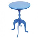 Mesa de Apoio Torneada - Azul - Tommy Design