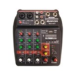 Ficha técnica e caractérísticas do produto Mesa de Som 4 Canais C/ USB Player e Gravação - MC4-BT SoundVoice
