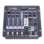 Ficha técnica e caractérísticas do produto Mesa de Som 4 Canais Starmix USFX402R com Bluetooth e Efeito