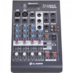 Ficha técnica e caractérísticas do produto Mesa de Som 4 Canais Stereo Starmix XMS402R Cinza LL AUDIO