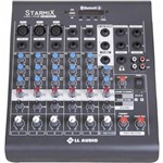 Ficha técnica e caractérísticas do produto Mesa de Som 6 Canais Stereo Starmix Xms602r Cinza Ll Audio