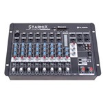 Ficha técnica e caractérísticas do produto Mesa de Som 8 Canais Starmix USFX802R com Bluetooth e Efeito