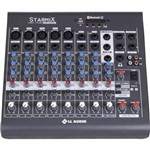Mesa de Som 8 Canais Stereo Starmix Xms802r Cinza Ll Audio