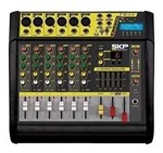 Mesa de Som Amplificada Mixer 6 Canais Mono Vz60a Il Skp