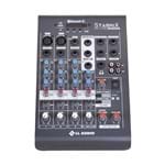 Ficha técnica e caractérísticas do produto Mesa de Som com 4 Canais Stereo Starmix Cinza Xms402r Ll Áudio