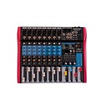 Ficha técnica e caractérísticas do produto Mesa de Som MS802EUX 8 Canais Mono XLR/P10 Balanceados SoundVoice