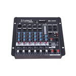 Ficha técnica e caractérísticas do produto Mesa de Som Starmix 6 Canais LL Audio S602R BT