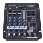 Ficha técnica e caractérísticas do produto Mesa de Som Starmix Bluetooth 4 Canais 11.5W S402RBT LL Áudio - Bivolt