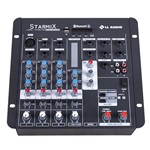 Ficha técnica e caractérísticas do produto Mesa de Som Starmix Bluetooth com Efeito 12.5W 4 Canais Ll Áudio